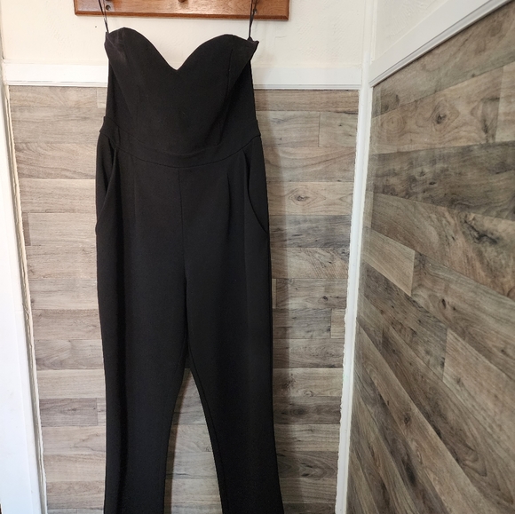 Express Jumpsuit Size 8 -Black - Picture 2 of 7